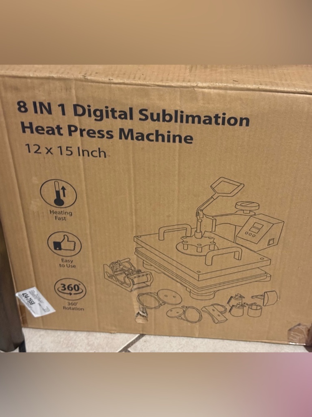8-in-1 Digital Sublimation Heat Press WITH CRICUT Air 2 Bundle
